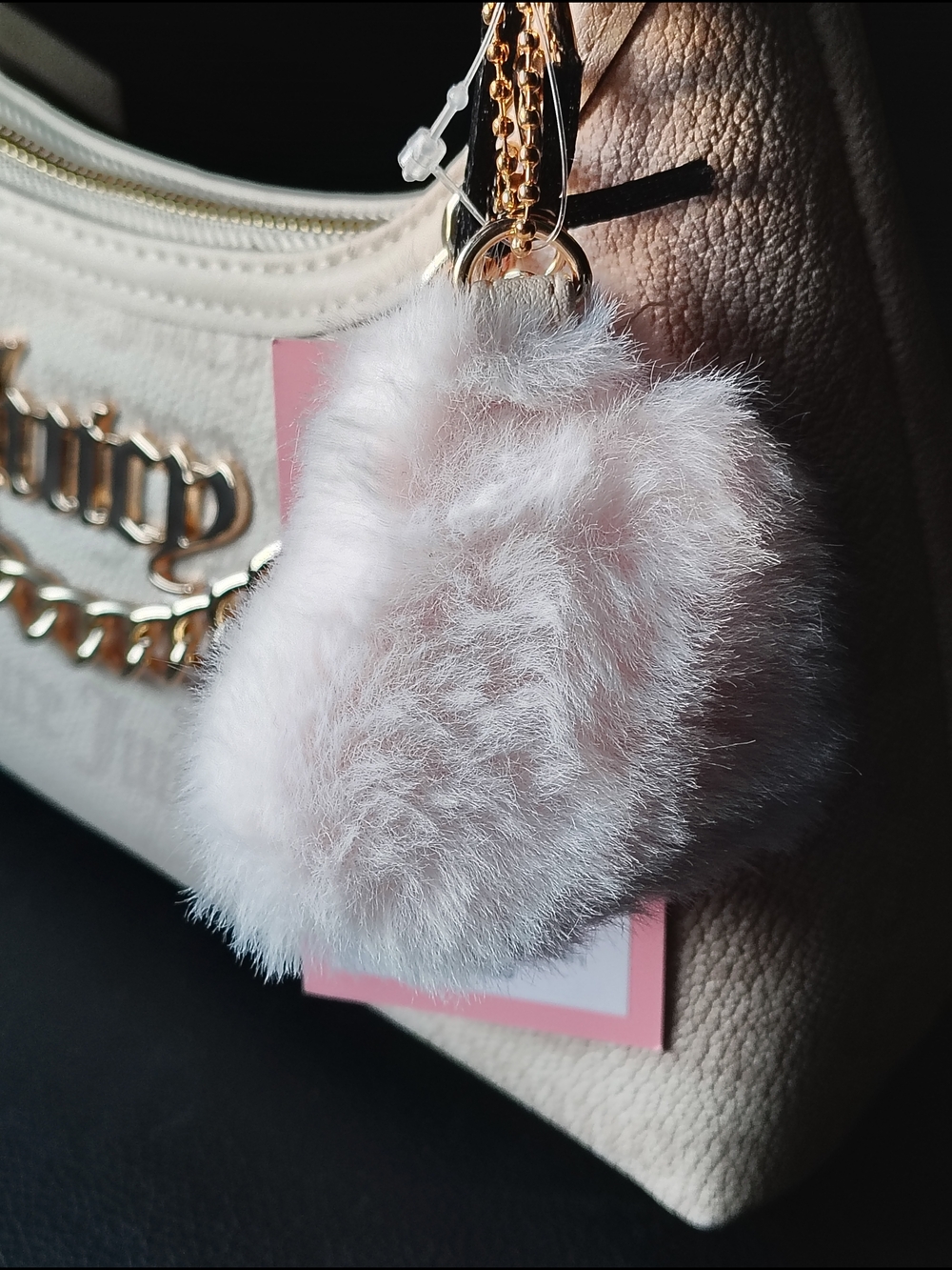 Juicy Couture Blush Pink Shoulder Bag with Gold Chain Accent - Picture 6 of 9